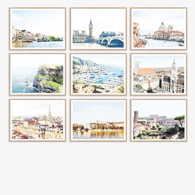 travel gallery wall set