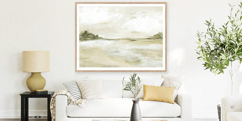 How to Fill a Large Living Room Wall When You Have No Money
