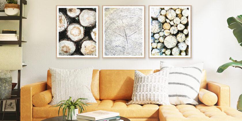 How to Easily Get a Modern Rustic Living Room With Printable Art
