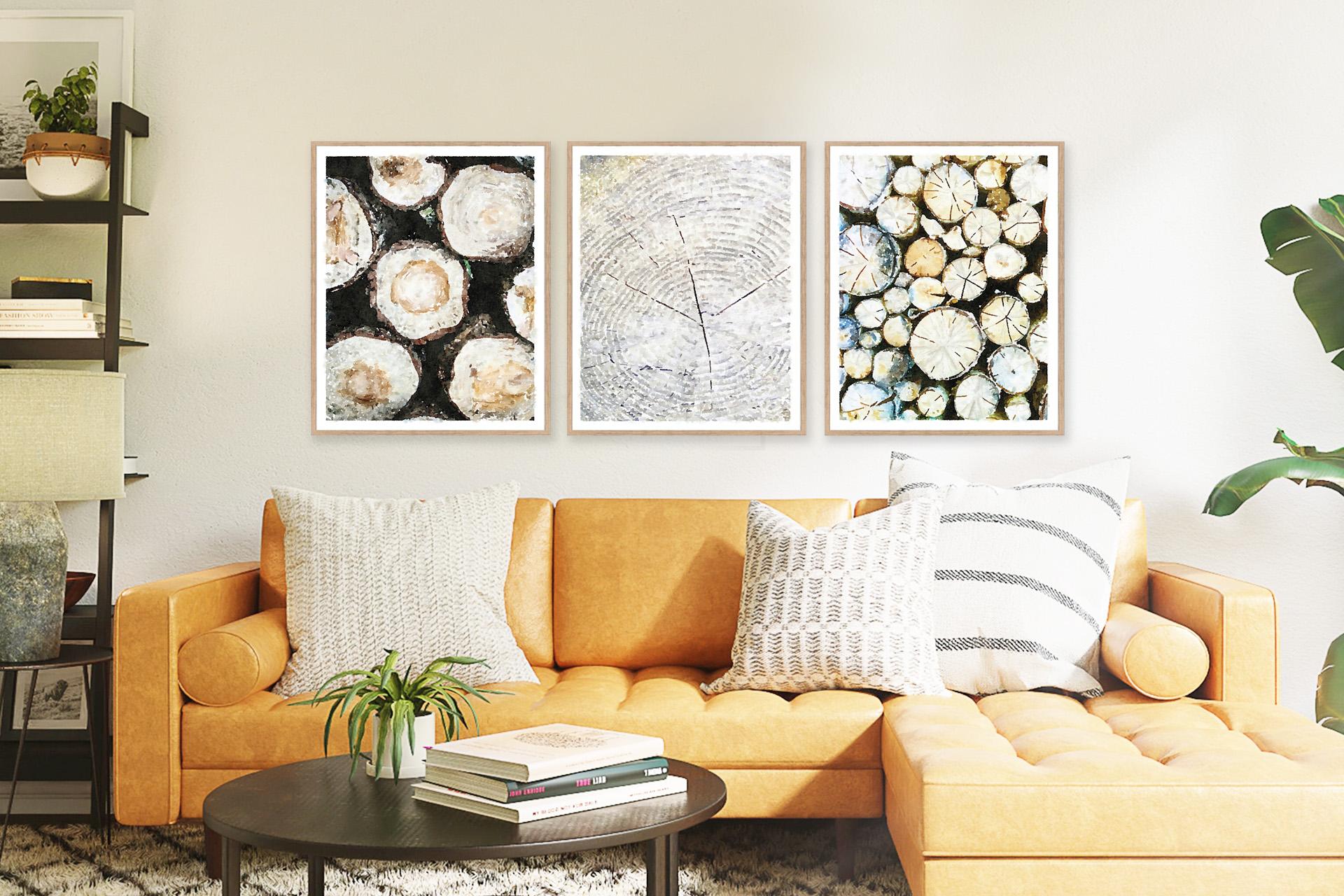 How to Easily Get a Modern Rustic Living Room With Printable Art