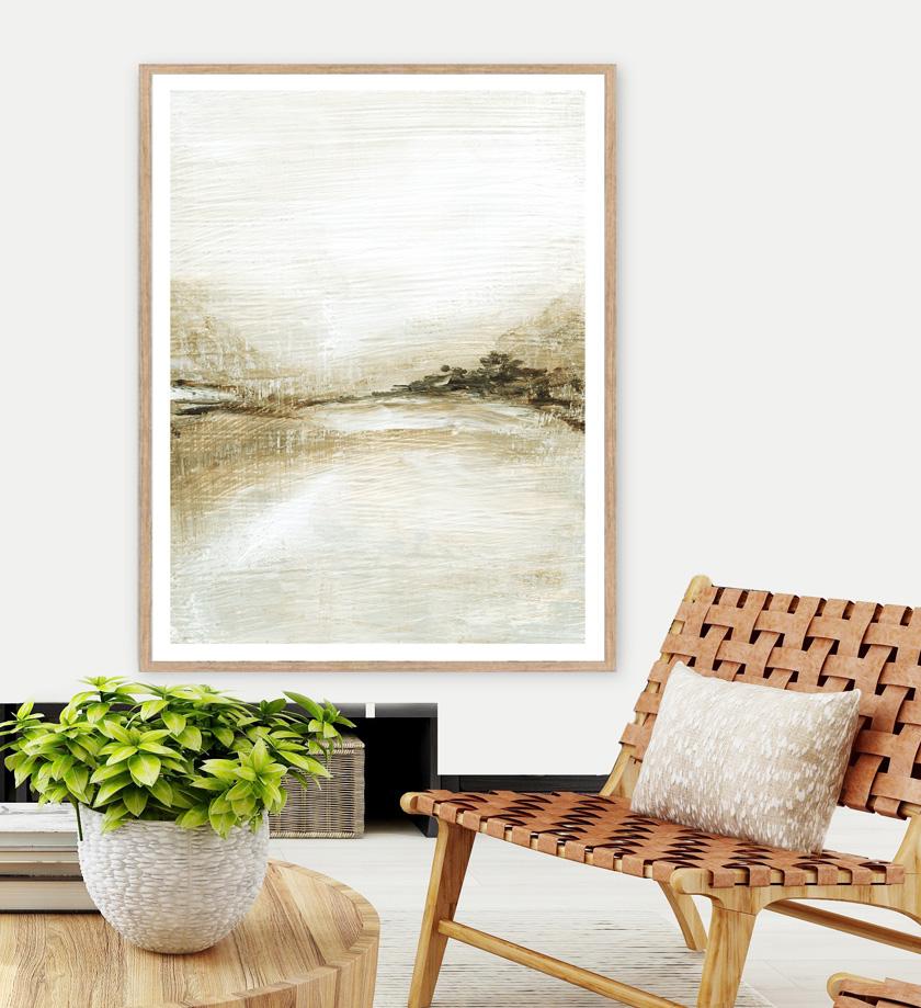 outlook - earth tone modern rustic printable art by nls design abstracts