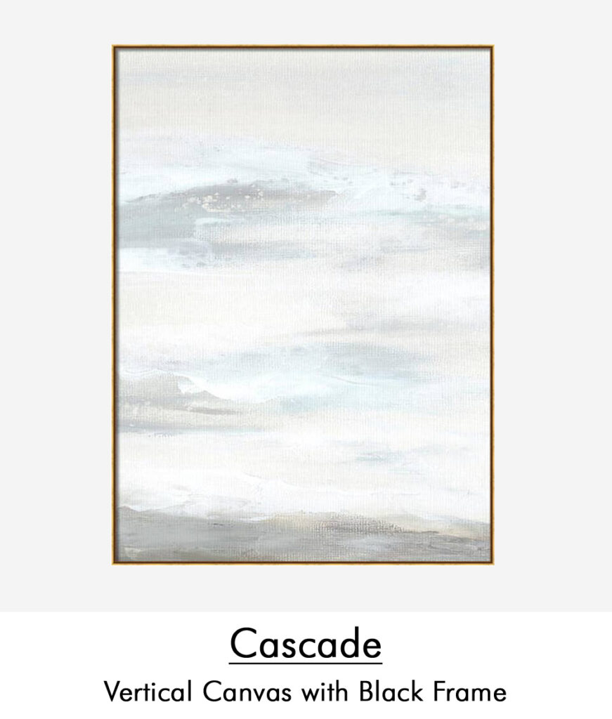 FAA cascade canvas vertical black frame_text