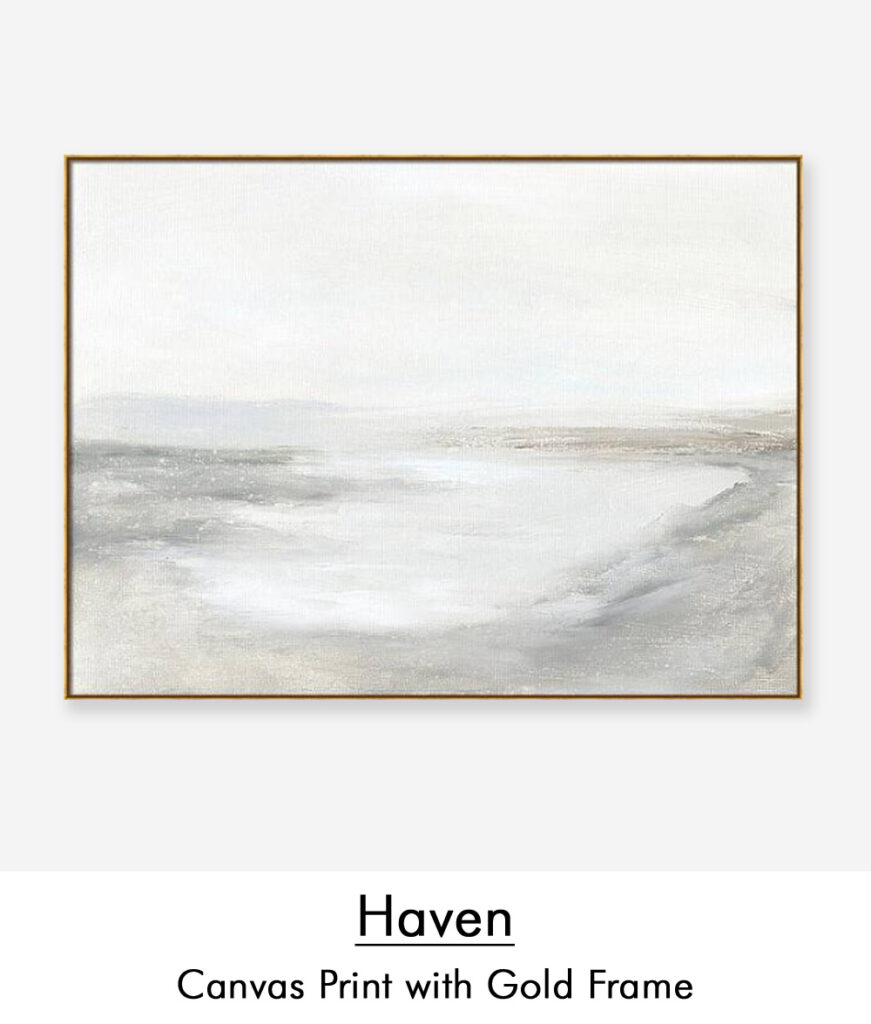 FAA haven canvas gold frame_text