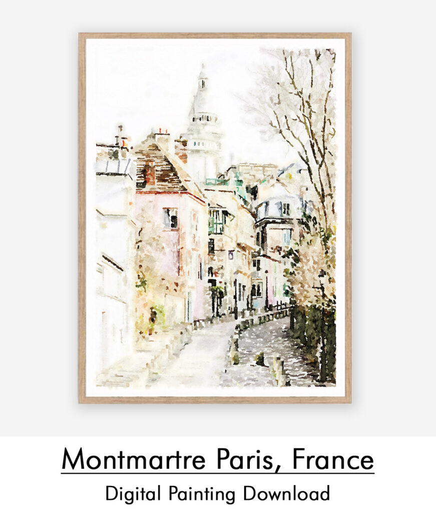 montmartre paris france_text